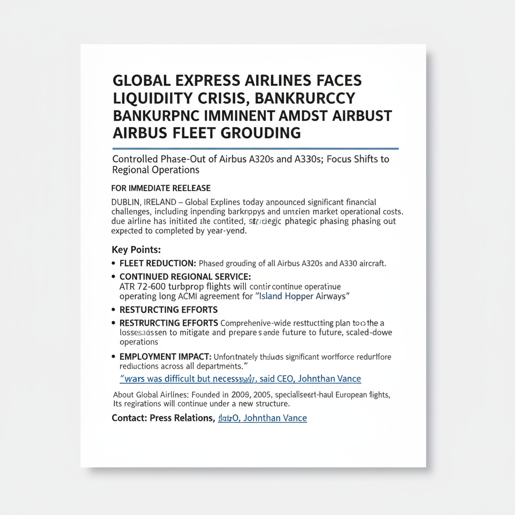 Braathens har erklært konkurs for Airbus-operasjonene på grunn av likviditetsproblemer