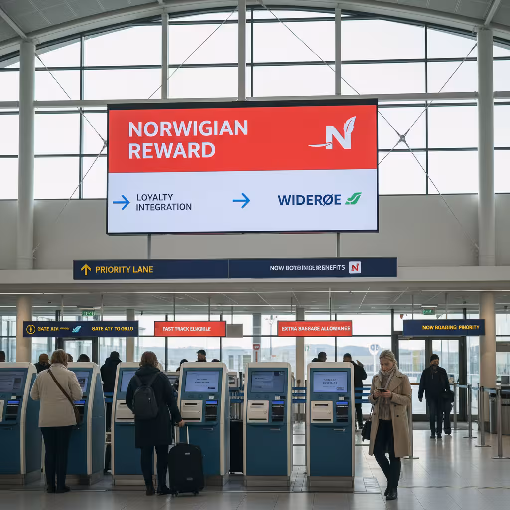 Widerøe passasjerer vil fra 16. oktober tjene Norwegian Reward-poeng i stedet for SAS EuroBonus-poeng