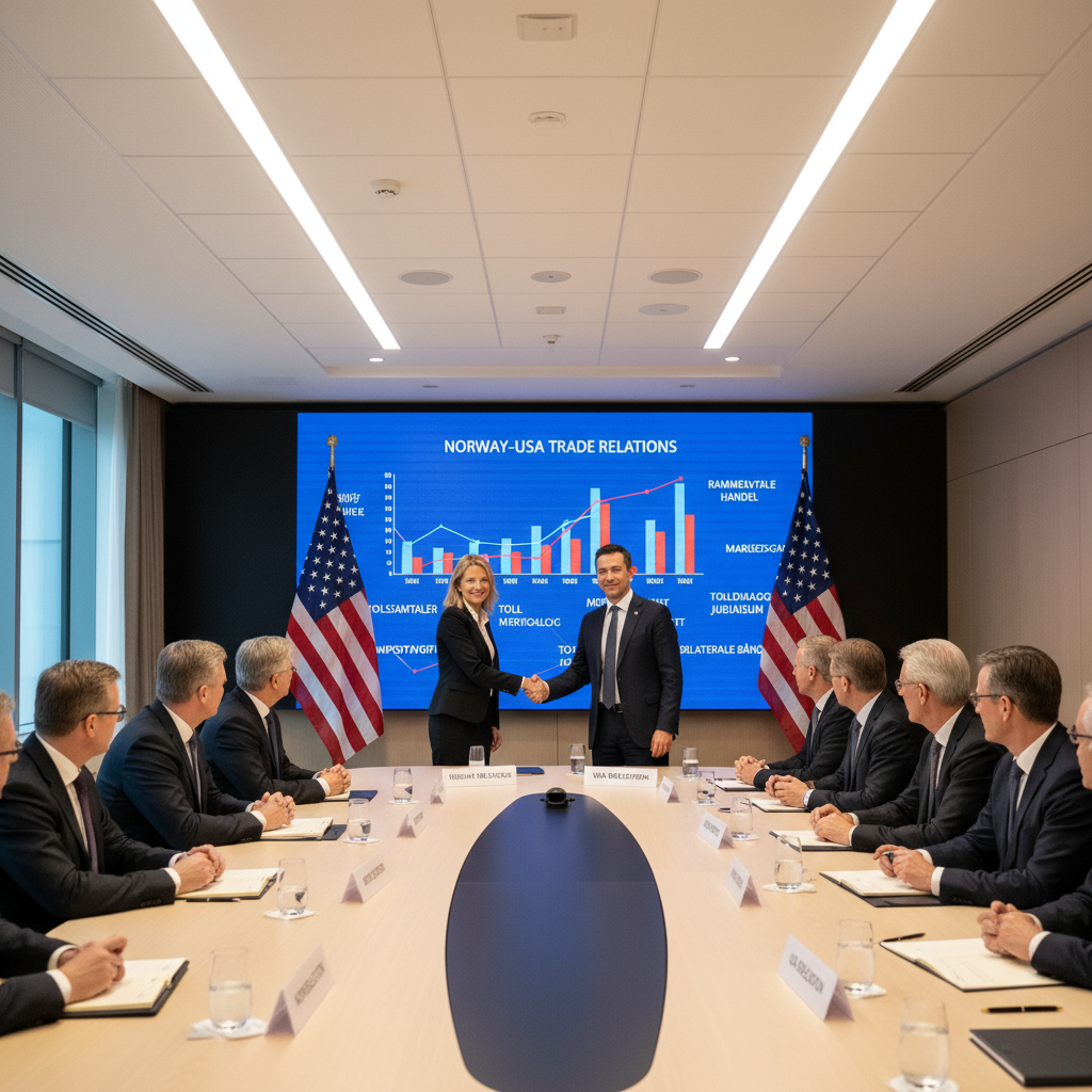 Dialog om handels- og tollavtaler styrker bilaterale bånd mellom Norge og USA