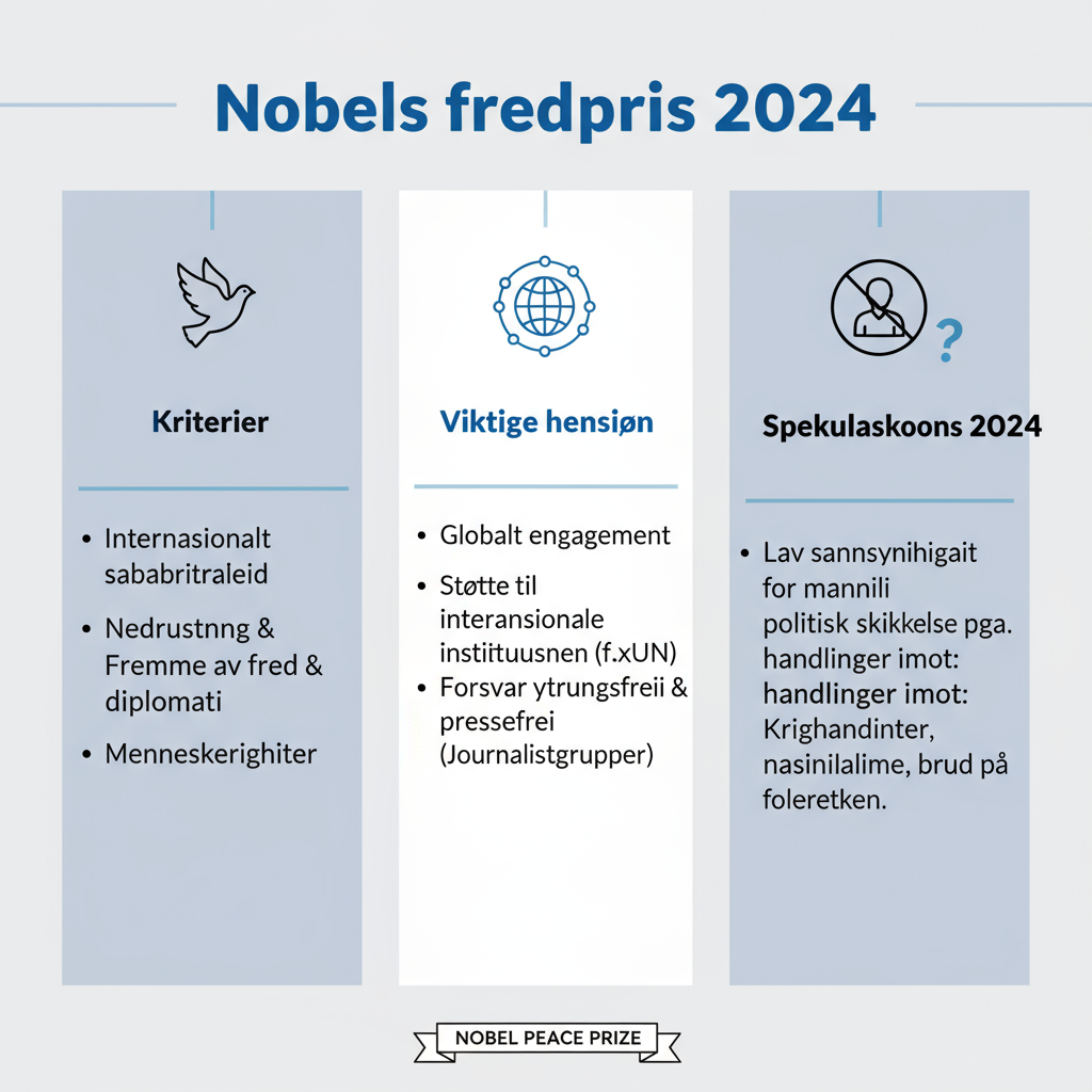 Donald Trumps sjanser til Nobels fredspris 2024 vurderes som svært lave