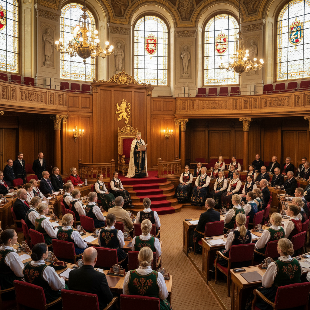 The Norwegian Parliament Opens with Royal Tradition Amid Political Shifts Following 2025 Election
