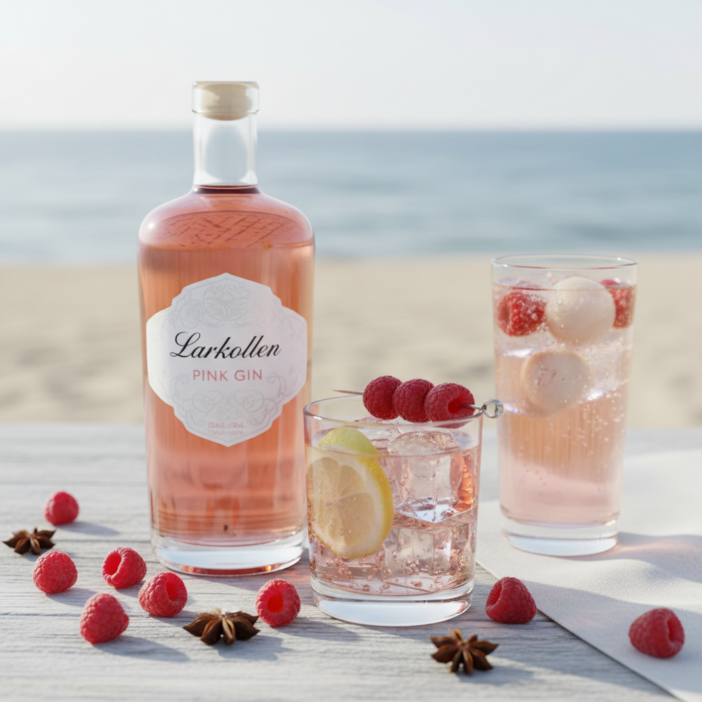 Larkollen Pink Gin: En nydelig rosagin med tydelig bringebær og anis