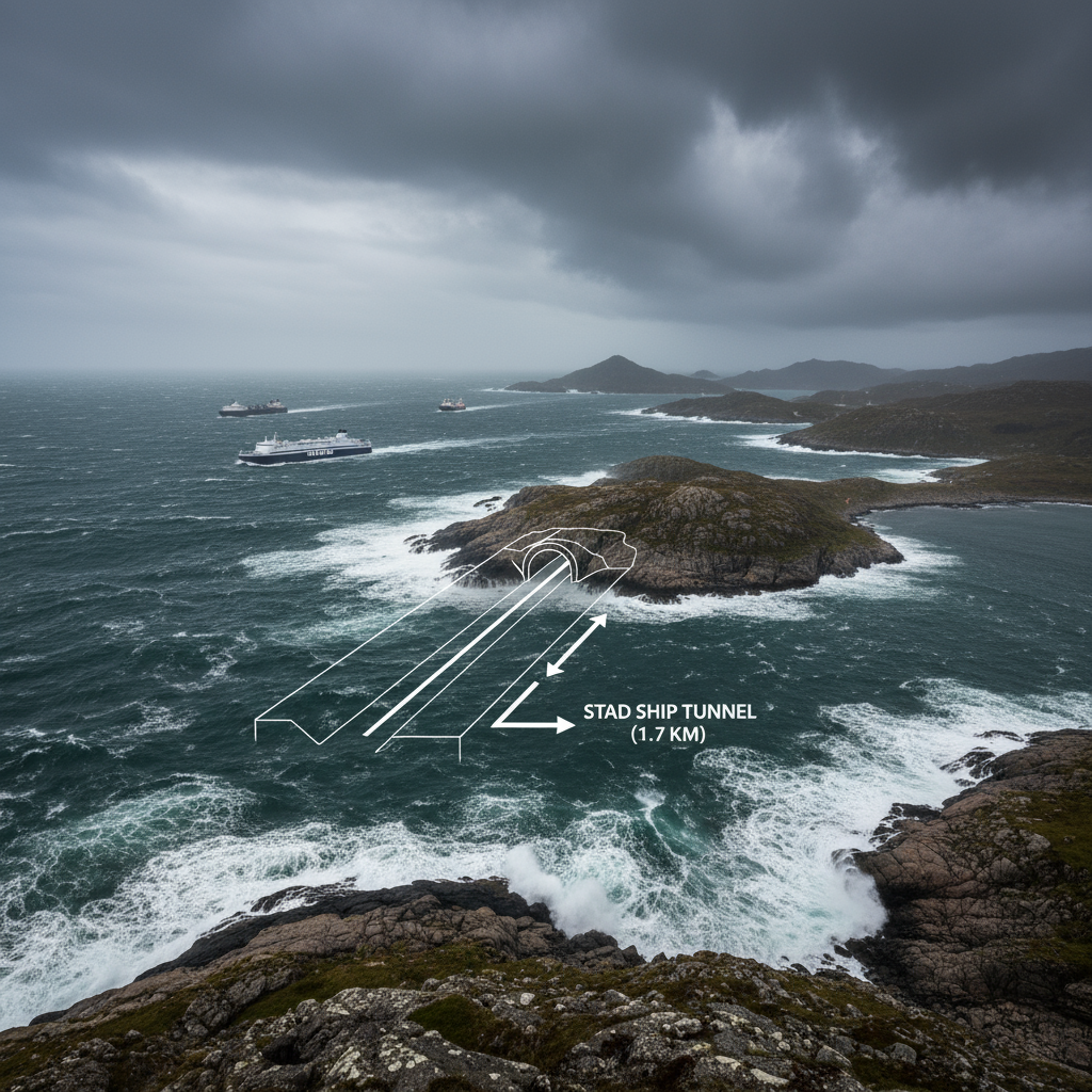 Norwegian Government Cancels Stad Ship Tunnel Project Amid Rising Costs