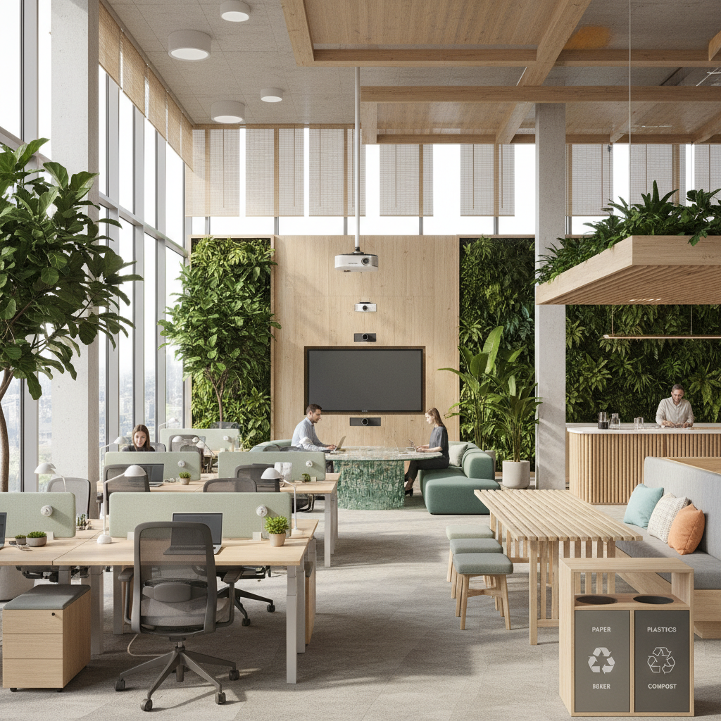 Integrating Nature, Technology, and Wellness in Modern Office Design