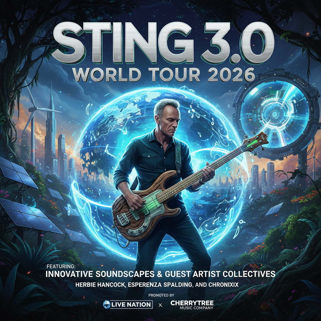 Sting annonserer STING 3.0-konserter i Norge 2026 med nye musikalske uttrykk