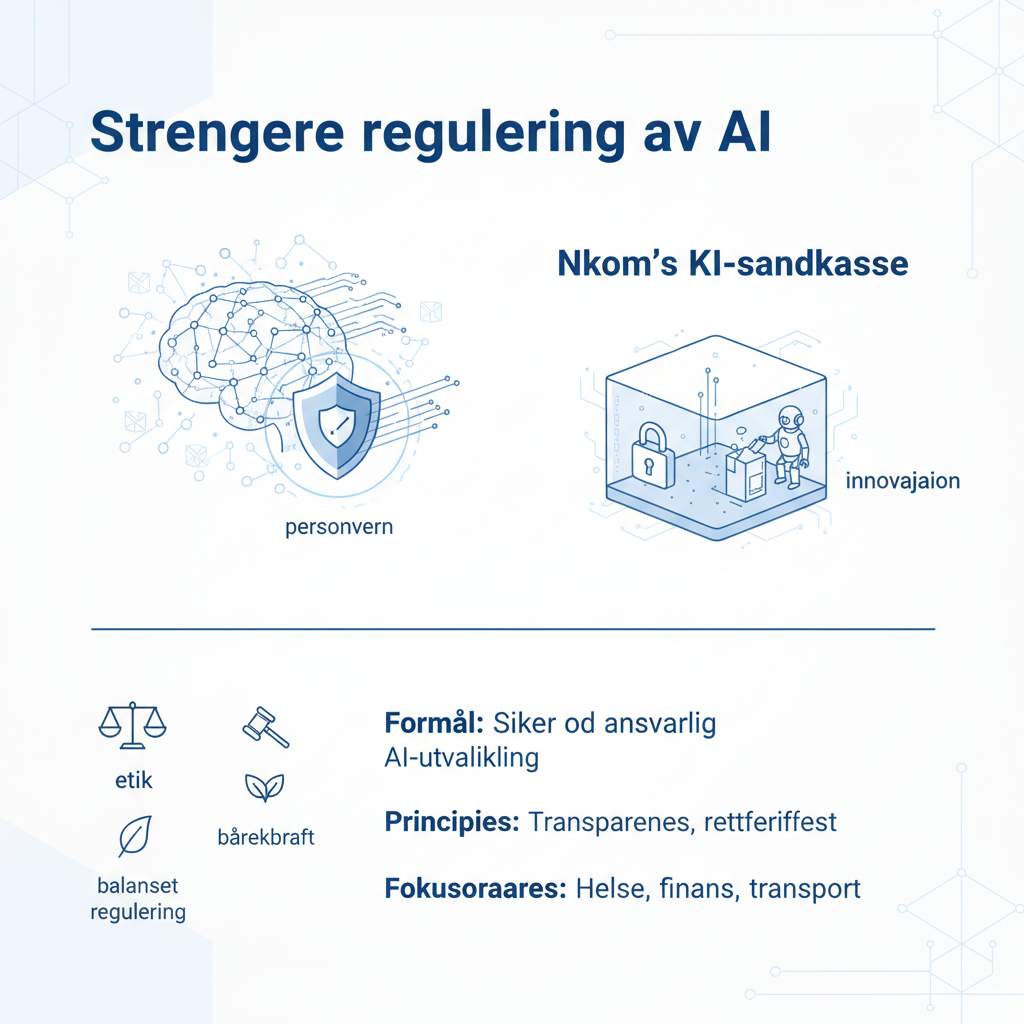Nordmenn krever strengere AI-regulering for personvern og trygg innovasjon