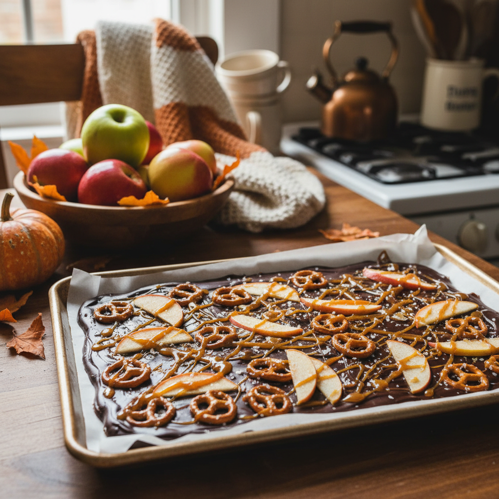 Salted Chocolate Caramel Apple Bark Recipe for a Perfect Fall Treat