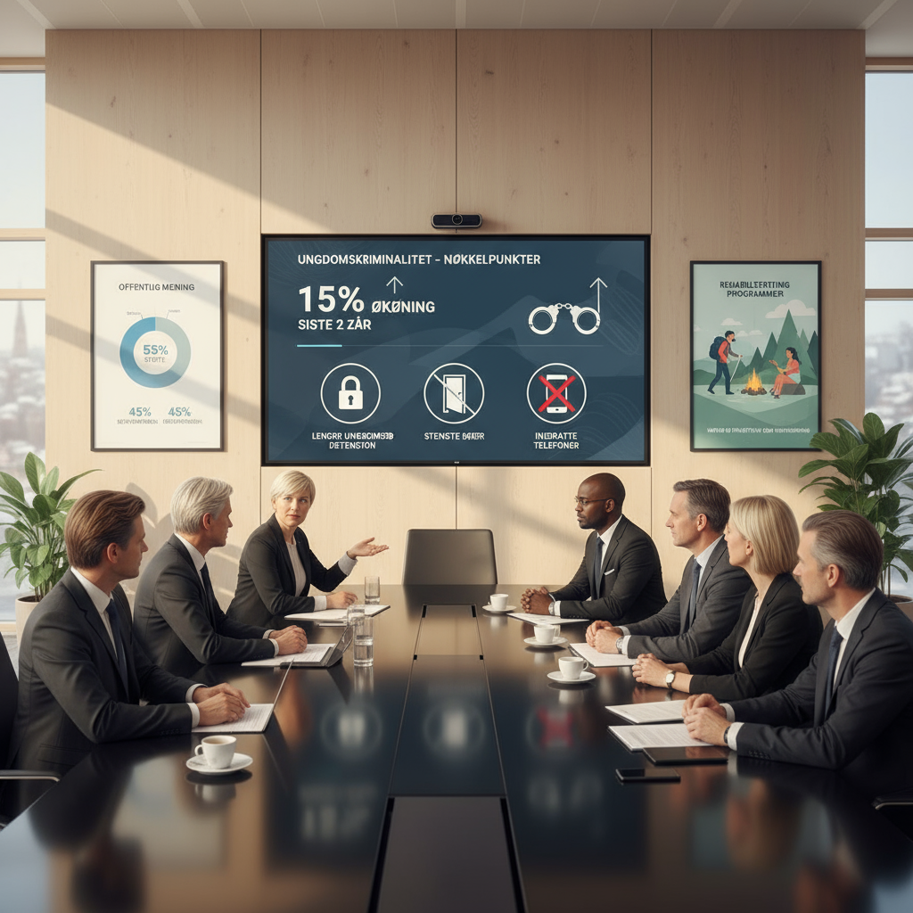 Strengere tiltak mot ungdomskriminalitet i Norge: lovendringer og sikkerhetstiltak