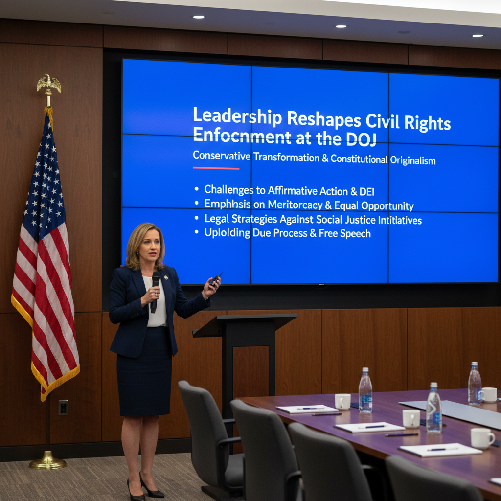 Harmeet Dhillon Leads Conservative Shift in DOJ Civil Rights Enforcement