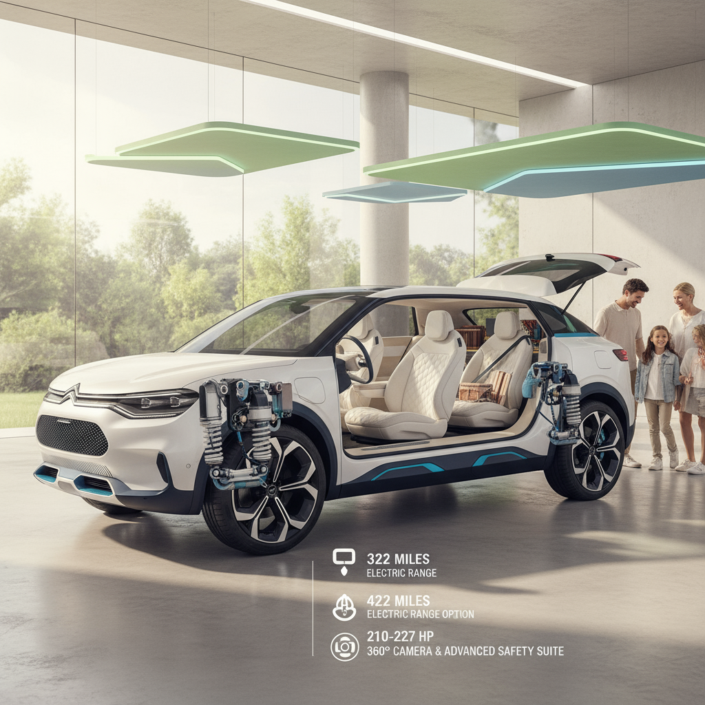 Citroën ë-C5 Aircross: Elektrisk familie-SUV med komfort og lang rekkevidde