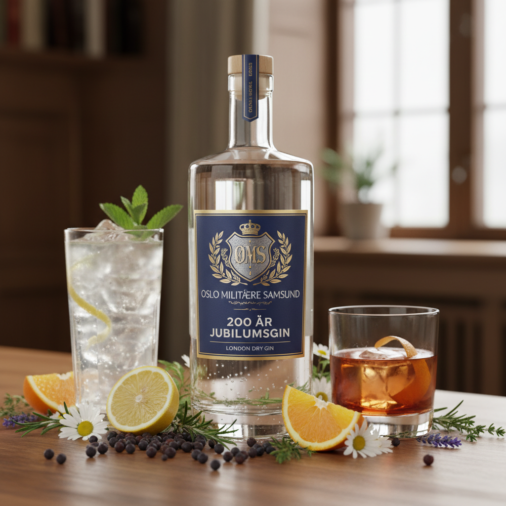 Oslo Militære Samfund 200 år Jubileumsgin – Kvalitetsgin fra Det Norske Brenneri