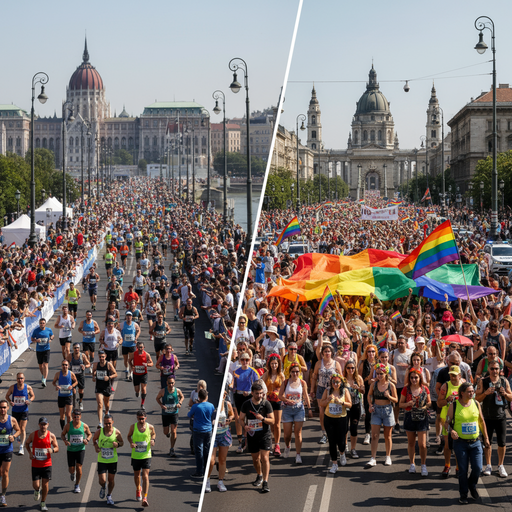 Tre nordmenn blant topp ti i Budapest Maraton og rekordstor ulovlig Pride-parade i Ungarn
