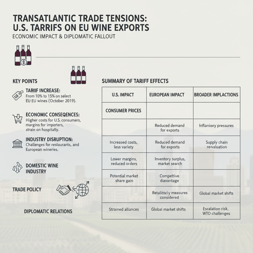 Impact of U.S. Tariffs on European Wine Exports and Transatlantic Trade Relations