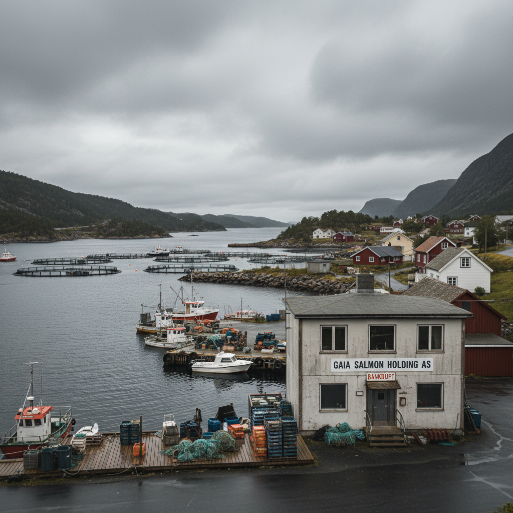 Konkurs i Gaia Salmon Holding AS rammer 26 ansatte og Træna kommune hardt
