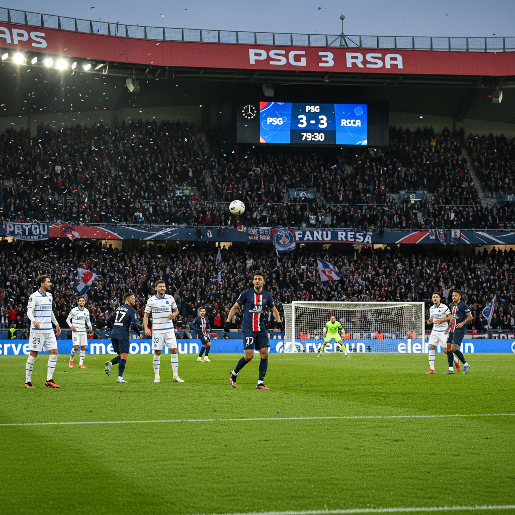PSG och Strasbourg kryssar 3–3 i snabbvändning på Parc des Princes