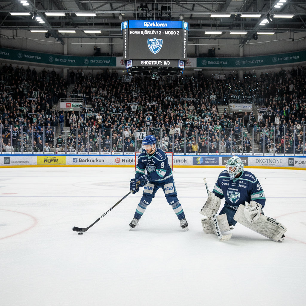 Björklövens straffseger över Modo säkrar serieledning i Hockeyallsvenskan