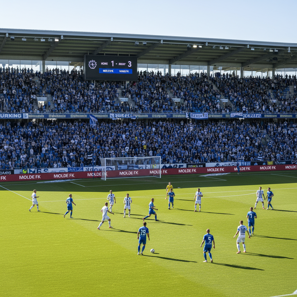 Sandefjord sikret viktig 3-1 borteseier mot Molde i Eliteserien 2025