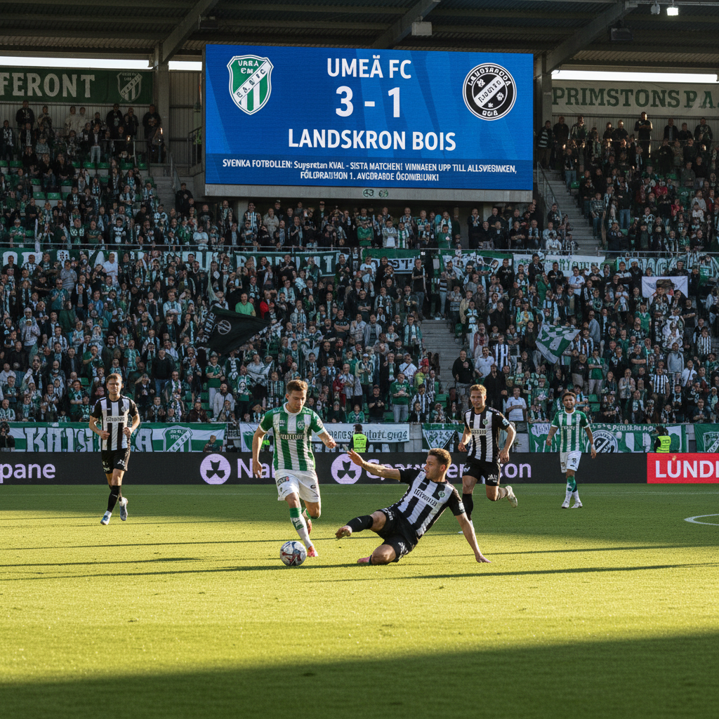 Umeå FC säkrar viktig seger och lever hoppet om superettan 2026