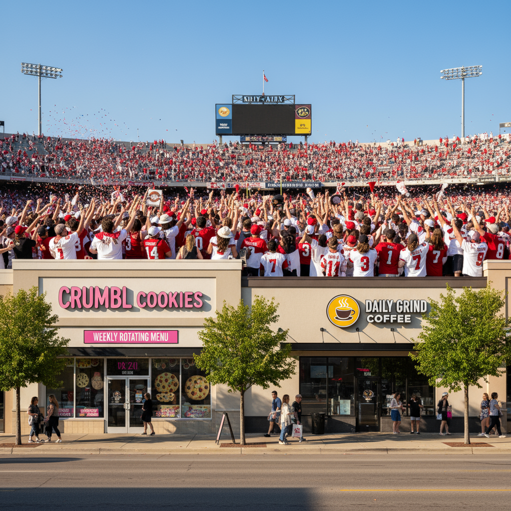 Crumbl Cookies and 7 Brew Drive-Thru Coffee Expand to Salisbury Amid BYU Field Storming Controversy
