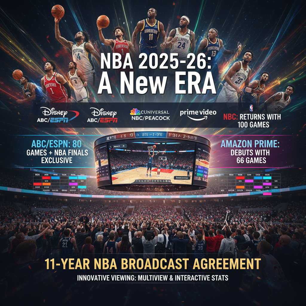 2025-26 NBA Season Broadcasts: NBC Returns, Amazon Debuts & Enhanced Viewing