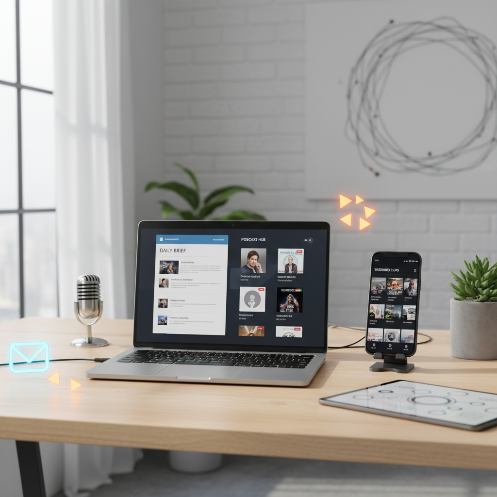 Strategier for digital lansering i moderne medielandskap med nyhetsbrev, podkast og video