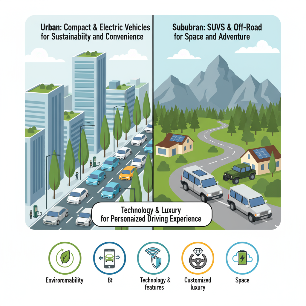 How Lifestyle Influences Vehicle Choice in 2025: Urban vs Suburban Trends