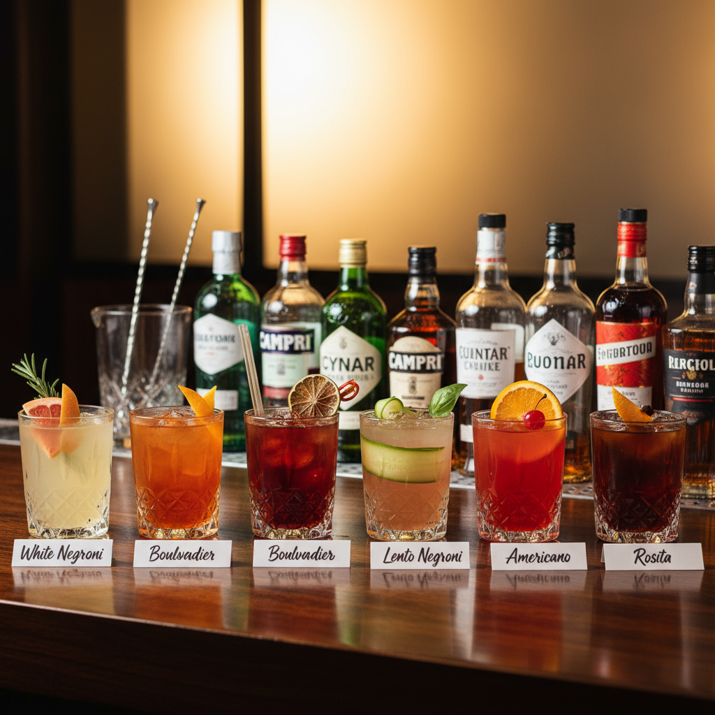 Utforsk klassiske og innovative Negroni-varianter: Fra White til Mezcal Negroni