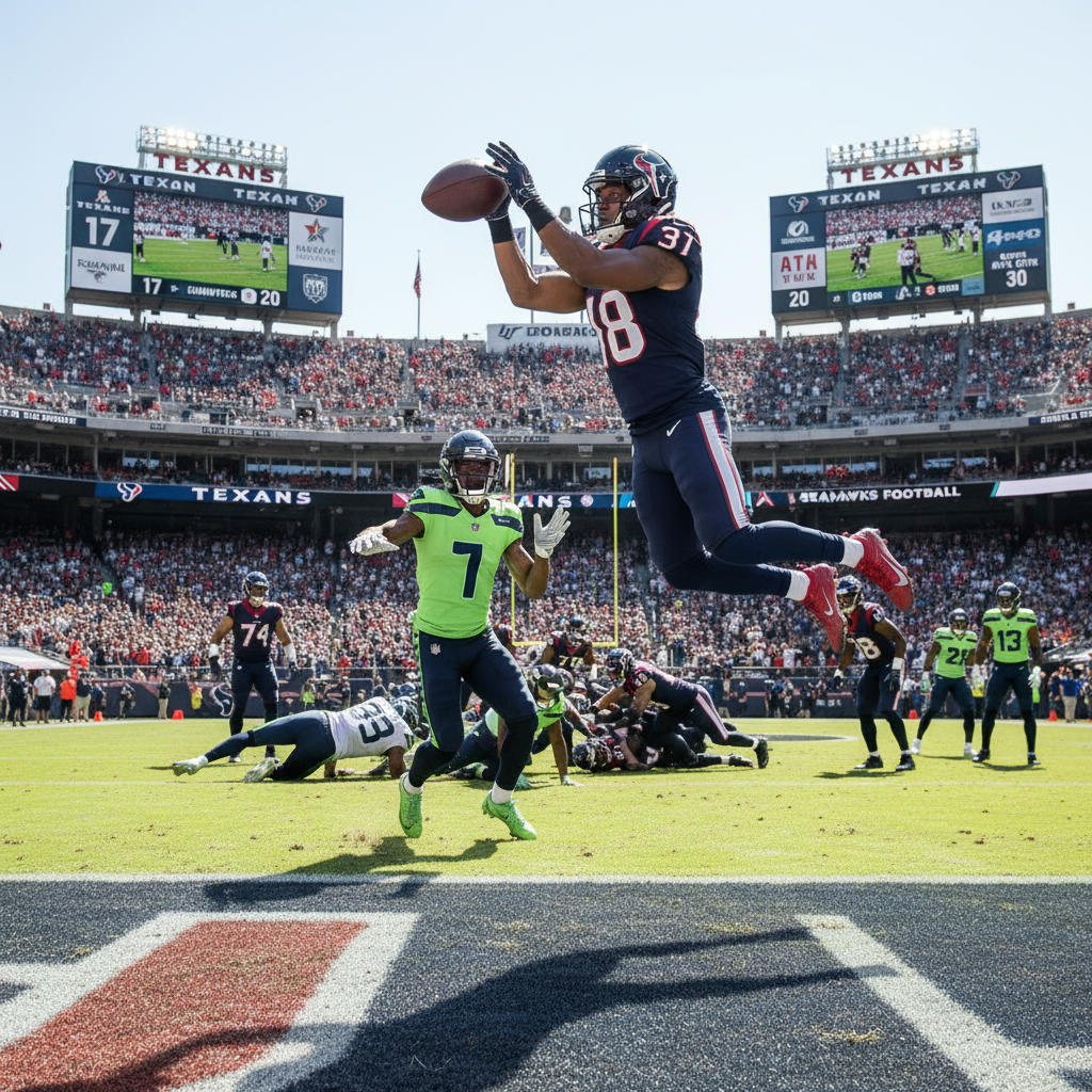 Calen Bullock Intercepts Cooper Kupp on Trick Play in Seahawks vs. Texans Week 7