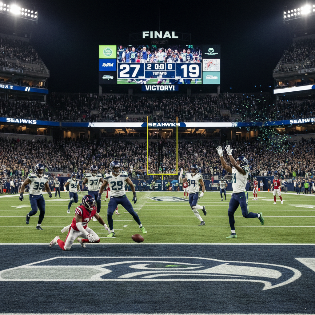 Seattle Seahawks Win 27-19 Over Texans with Strong Defense and Smith-Njigba Impact