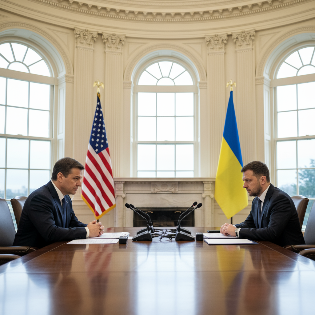 Trump Signals Shift Toward Russia, Pressures Ukraine to Cede Donbas in Tense White House Meeting