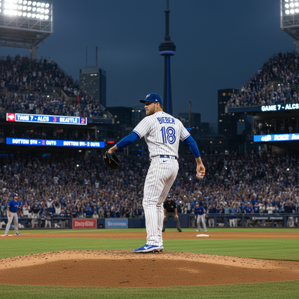 Shane Bieber Starts in Crucial Blue Jays Game 7 vs Mariners ALCS