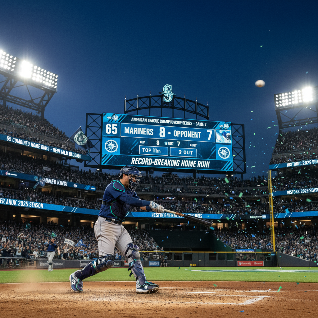 Cal Raleigh Breaks AL Combined Home Run Record with Historic 65-HR Season