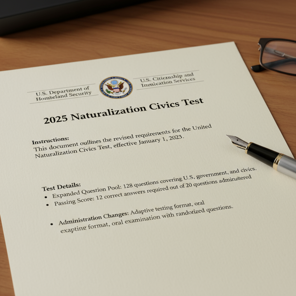 2025 Naturalization Civics Test: Harder Requirements for U.S. Citizenship Applicants