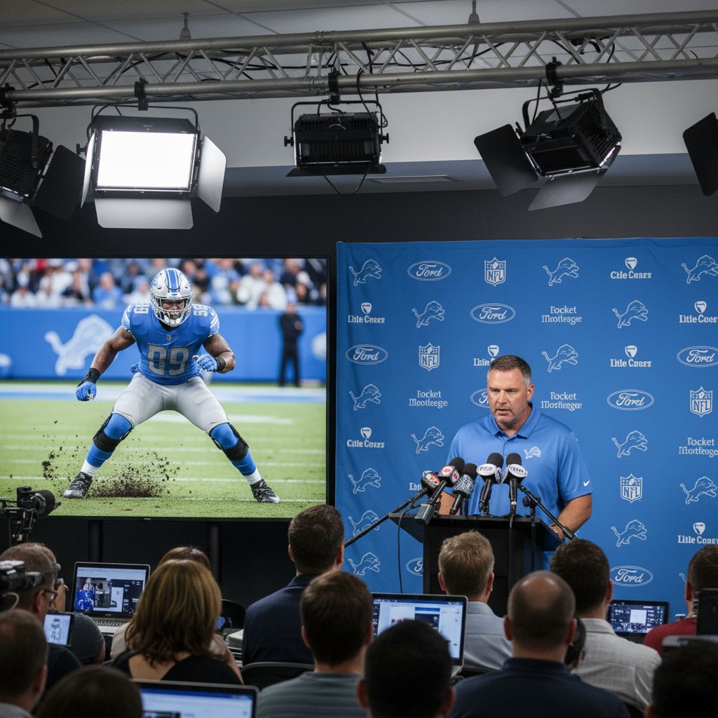 Dan Campbell Denies Report of Opponents Targeting Aidan Hutchinson’s Legs in 2025 NFL Season