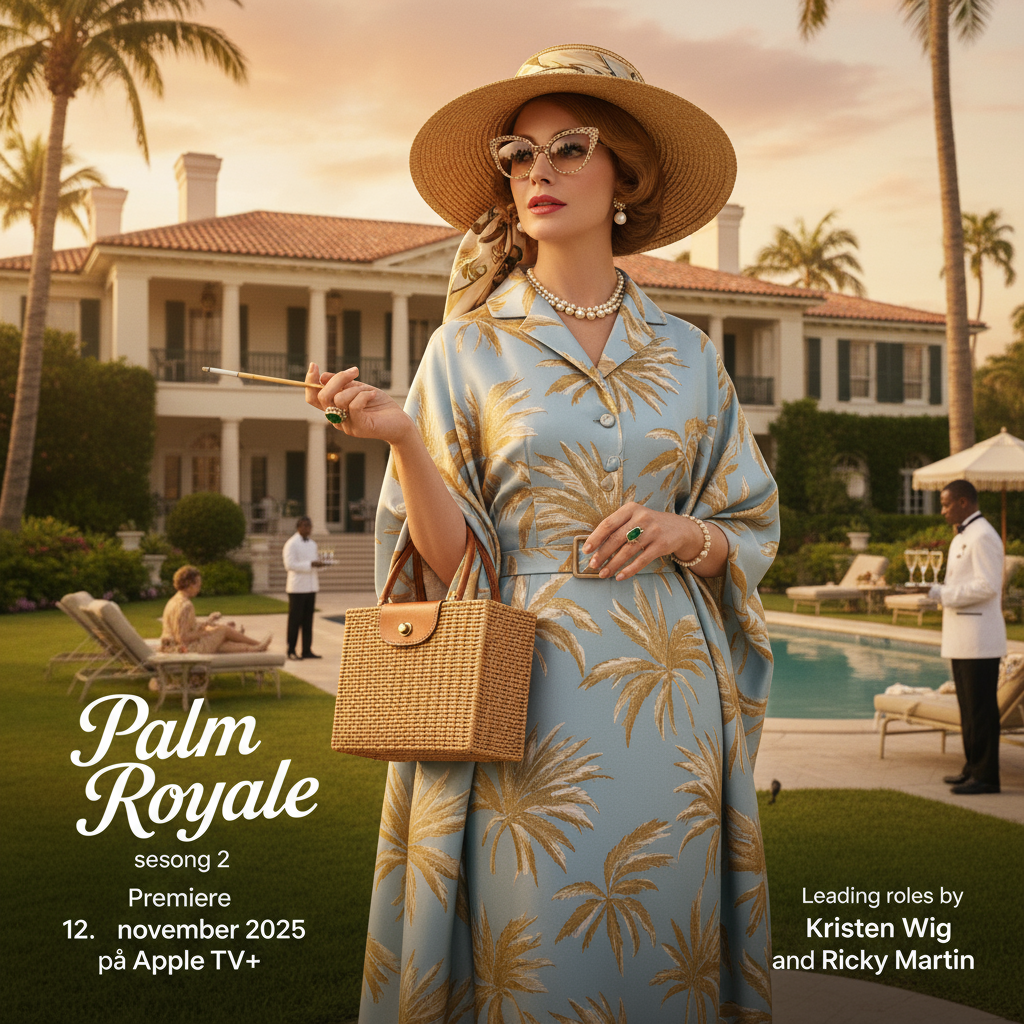 Palm Royale sesong 2 med Kristen Wiig og Ricky Martin på Apple TV+ fra 12. november 2025