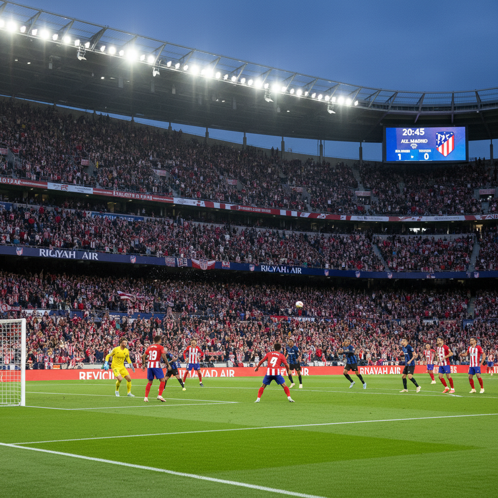 Atlético Madrid vant 1-0 mot Osasuna og tok tabelltoppen i La Liga