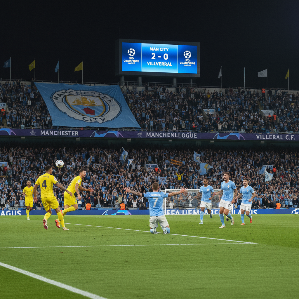 Manchester City uttrykker sorg etter supporterdødsfall – Haaland scorer i CL-seier mot Villarreal
