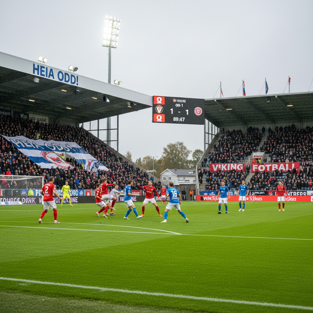 Odd sikret 1–1 mot Ranheim med scoring på overtid i OBOS-ligaen