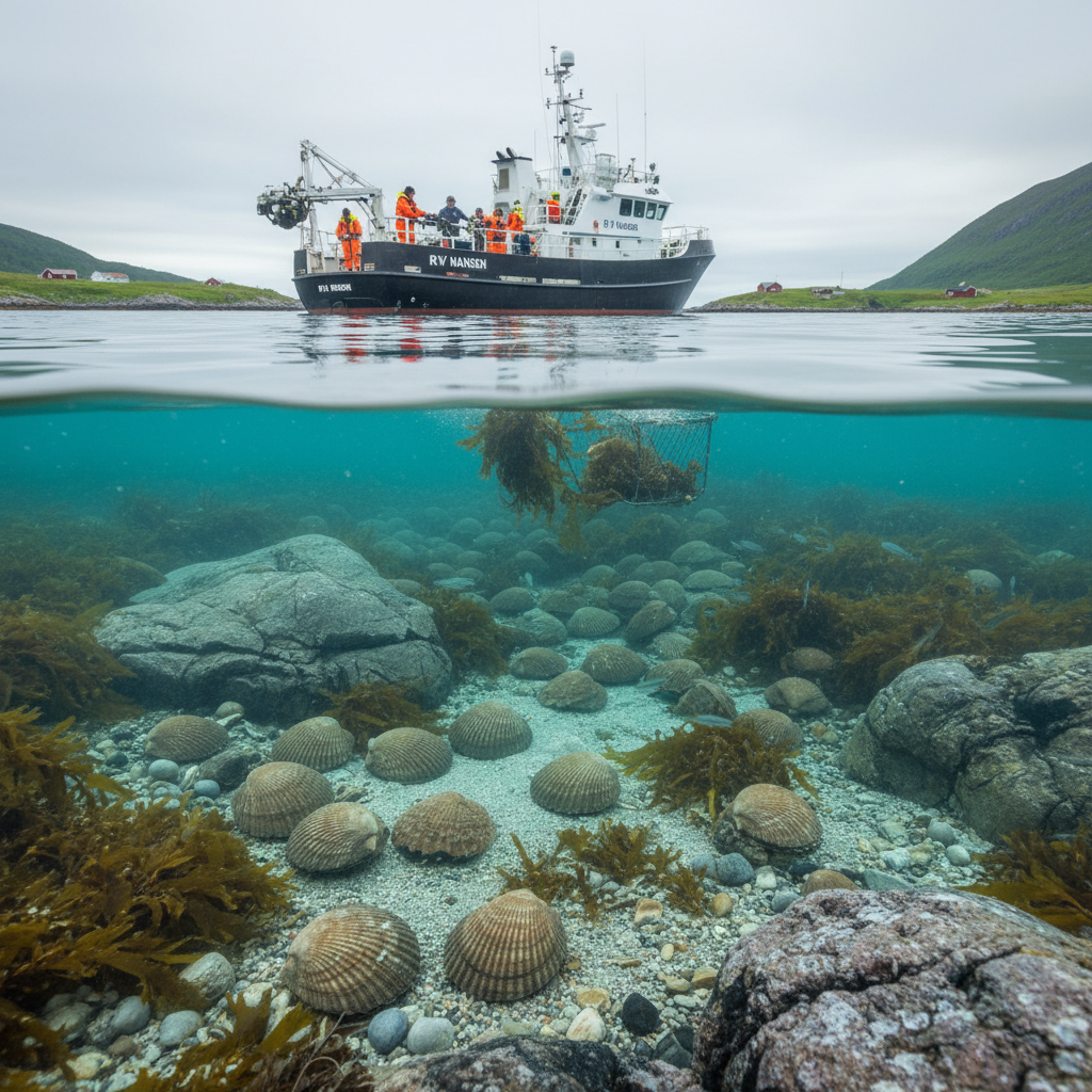 Kamskjell sprer seg nordover langs norskekysten på grunn av klimaendringer og økt sjøtemperatur