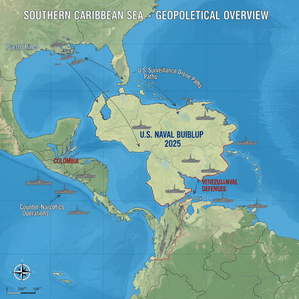 U.S. Naval Buildup in Southern Caribbean Targets Venezuelan Drug Trafficking in 2025