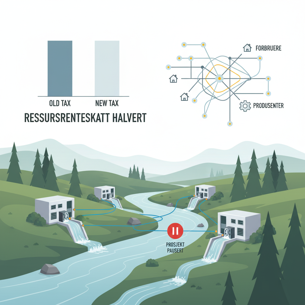 Regjeringens halvering av grunnrenteskatt på småkraft og konsekvenser for investeringer