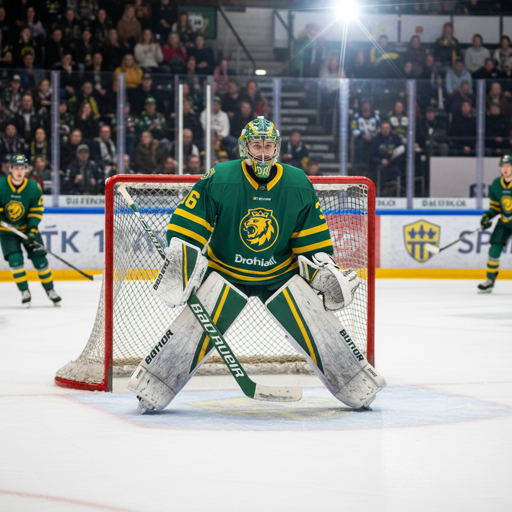 Melker Thelin, 20, imponerar som SHL:s bästa målvakt för Färjestad