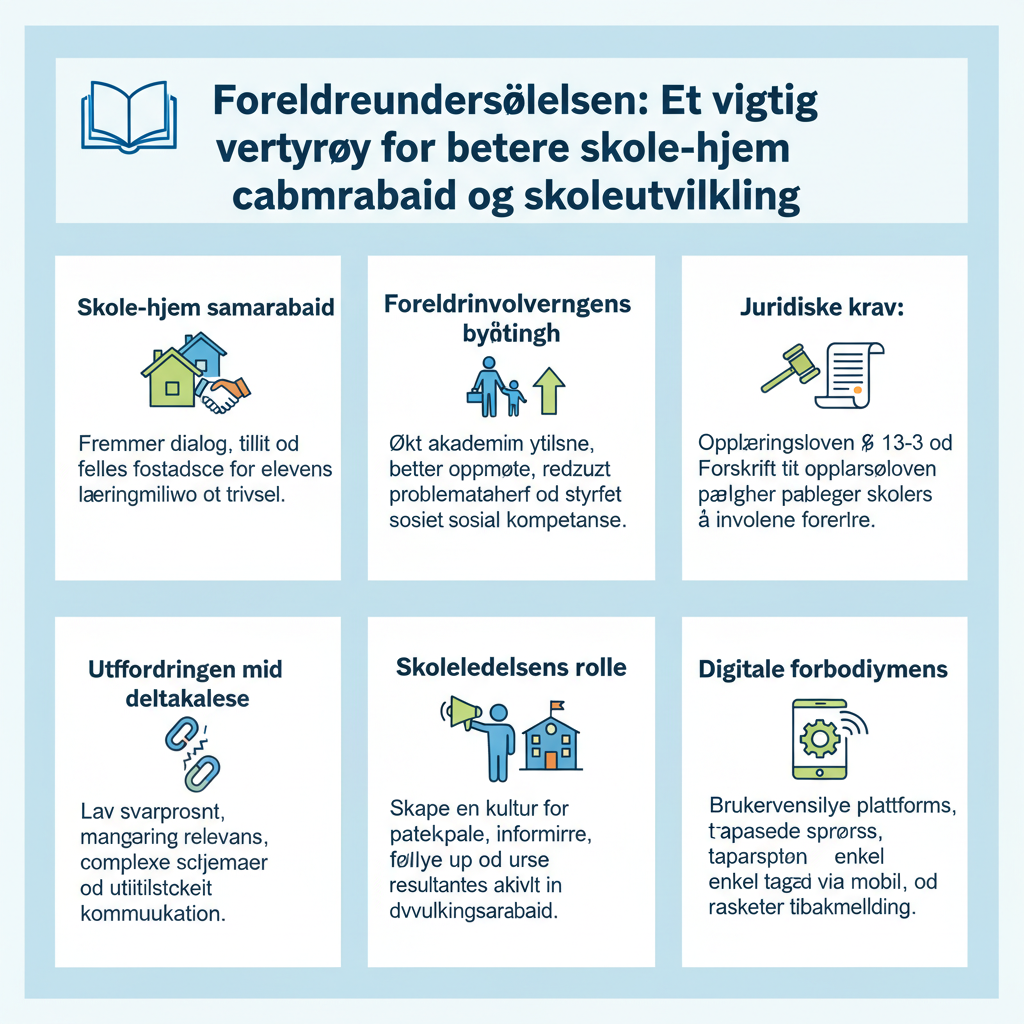 Foreldreundersøkelsen i grunnskolen: Bedre samarbeid og skoleutvikling