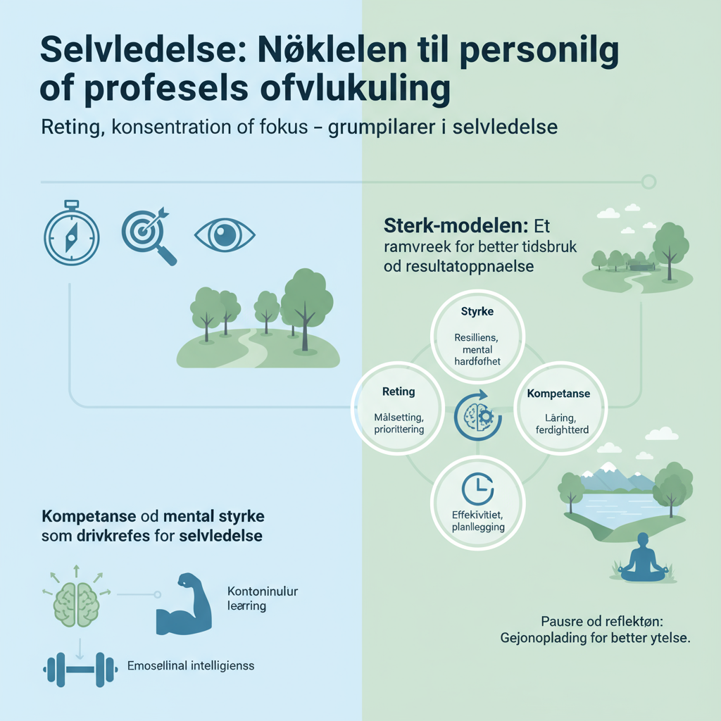 Selvledelse for personlig utvikling: Retning, fokus og Sterk-modellen