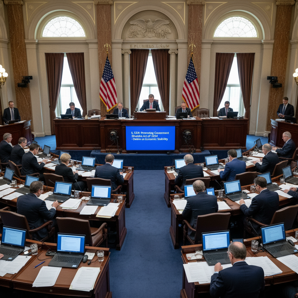 US Senate Advances Funding Bill to Prevent Government Shutdown Amid Economic Uncertainty