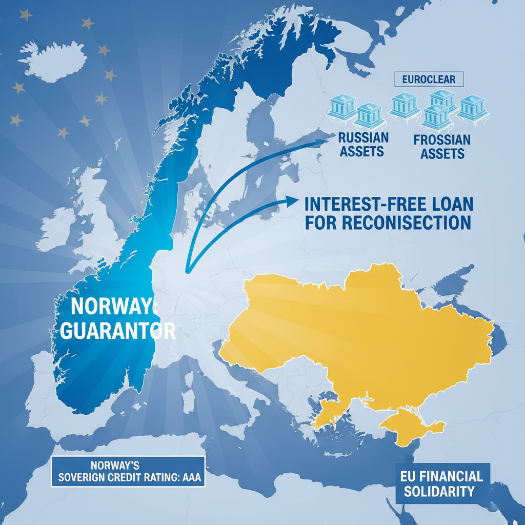 Norway to Guarantee Interest-Free Loan for Ukraine Using Frozen Russian Assets