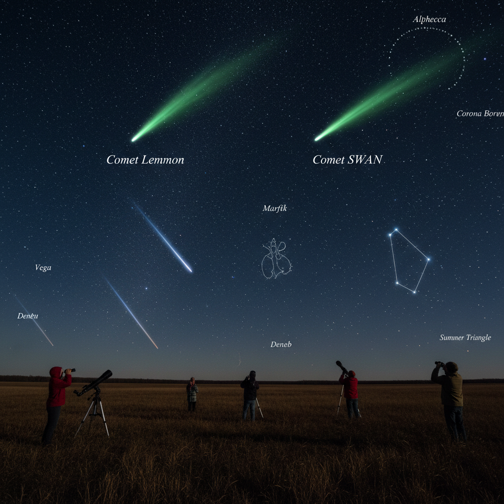 Wisconsin Sky Watchers’ Last Chance to See Comets Lemmon, SWAN & Orionid Meteor Shower