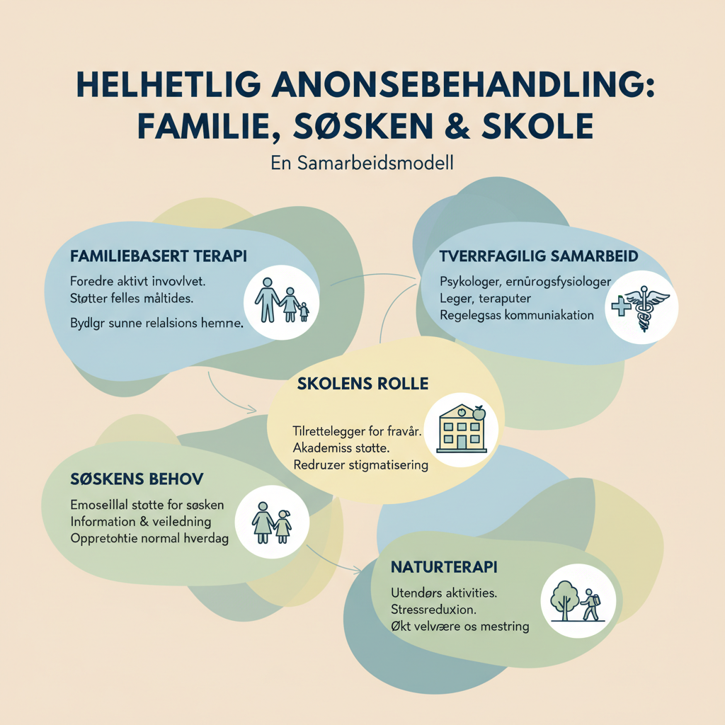 Helhetlig behandling av anoreksi: Familie, søsken og skole i samarbeid