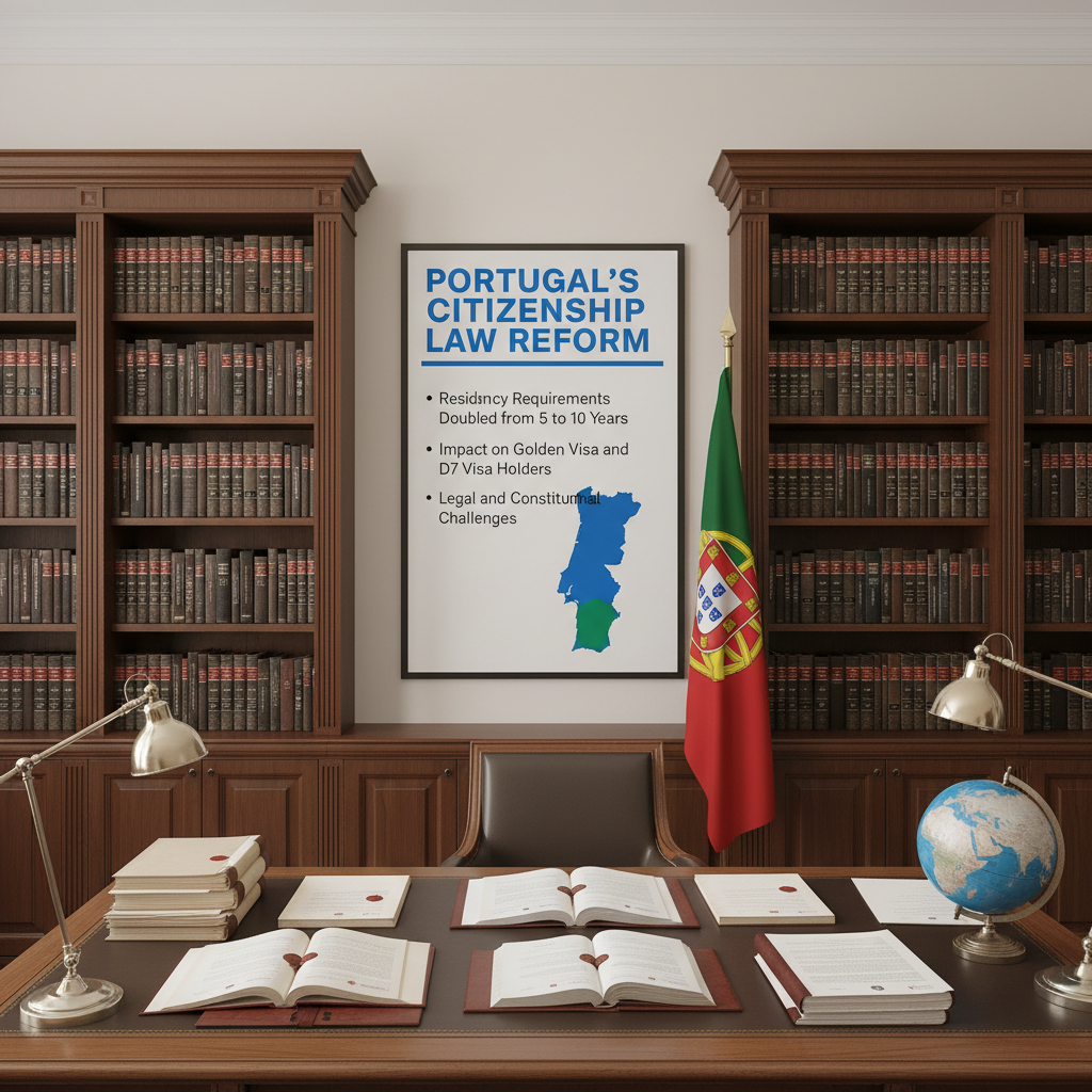 Portugal Citizenship Law Reform: Residency Requirement Doubled to 10 Years