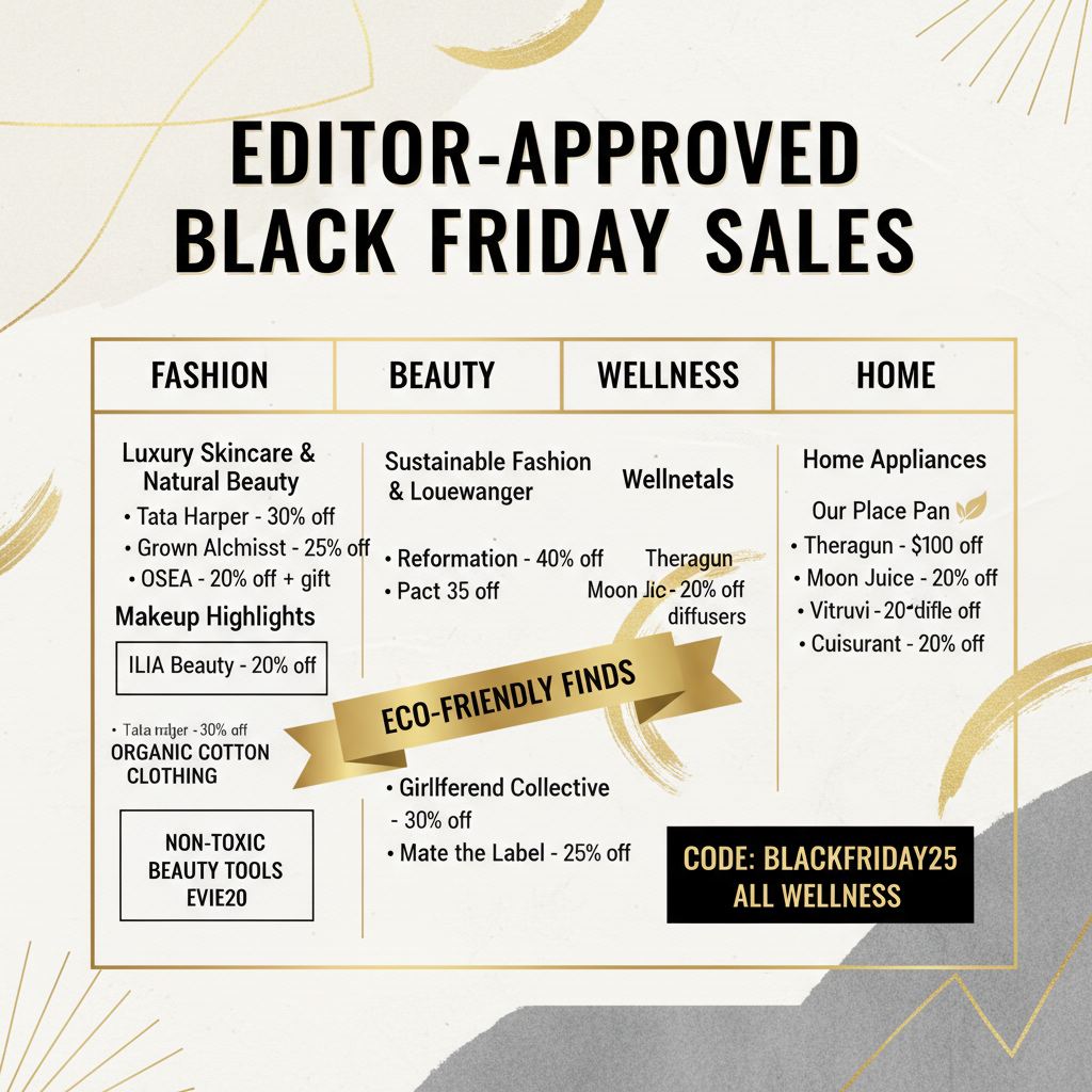 Black Friday Deals on Fashion, Beauty, Wellness & Home - Editor Picks